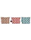 Neceser de Viaje Home ESPRIT Marrón Turquesa Coral 25 x 5 x 20 cm (3 Unidades)
