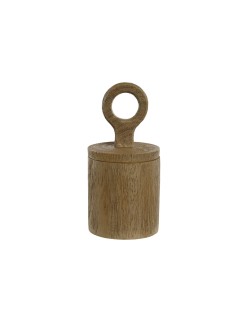 Scatola-Portagioie Home ESPRIT Marrone Resina 9 x 9 x 19 cm