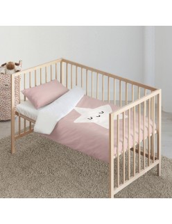Duvet cover set Kids&Cotton Nadir Pink 100 x 120 cm