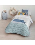 Bettbezug-Set Kids&Cotton Malu Big Blau 155 x 220 cm