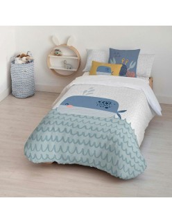 Bettbezug-Set Kids&Cotton Malu Big Blau 155 x 220 cm