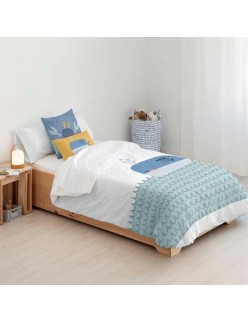 Bettbezug-Set Kids&Cotton Malu Big Blau 155 x 220 cm