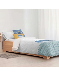 Bettbezug-Set Kids&Cotton Malu Big Blau 155 x 220 cm
