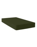 Fitted sheet HappyFriday BASIC Dark green 90 x 200 x 32 cm