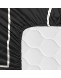 Drap housse HappyFriday BLANC Multicouleur 180 x 200 x 32 cm