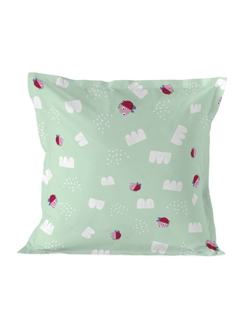 Funda de almohada HappyFriday Moshi Moshi Patchword animal Multicolor 60 x 60 cm