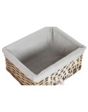 Cesto para la Ropa Sucia Home ESPRIT Blanco Natural Mimbre Shabby Chic 47 x 35 x 55 cm 5 Piezas