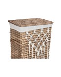 Cesto para la Ropa Sucia Home ESPRIT Blanco Natural Mimbre Shabby Chic 47 x 35 x 55 cm 5 Piezas