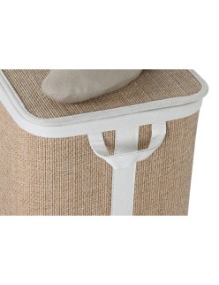 Cesto para la Ropa Sucia Home ESPRIT Verde Natural Infantil 44 x 44 x 45 cm 4 Piezas