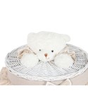 Laundry basket Home ESPRIT White Beige wicker Shabby Chic 45 x 45 x 68 cm 4 Pieces