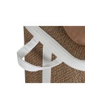 Cesto per i Panni Sporchi Home ESPRIT Azzurro Marrone Naturale Per bambini 44 x 44 x 45 cm 4 Pezzi