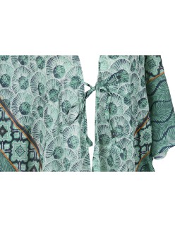 Pareo Home ESPRIT Rojo Verde Coral (3 Unidades)
