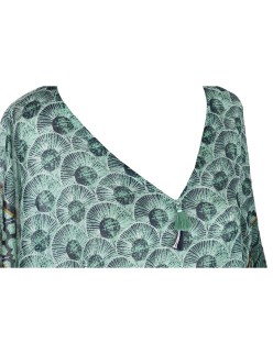 Pareo Home ESPRIT Rojo Verde Coral (3 Unidades)