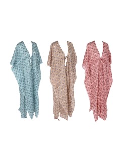 Paréo Home ESPRIT Marron Turquoise Corail (3 Unités)