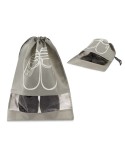 Portazapatos Gris PVC 29 x 43 cm Tela (12 Unidades)