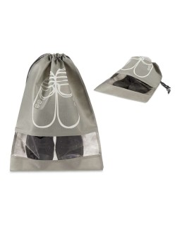 Portazapatos Gris PVC 29 x 43 cm Tela (12 Unidades)