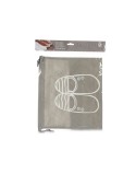 Portascarpe Grigio PVC 29 x 43 cm Stoffa (12 Unità)