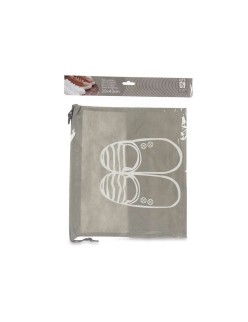 Portazapatos Gris PVC 29 x 43 cm Tela (12 Unidades)