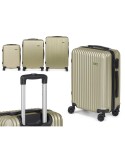 Set of suitcases Green Stripes 3 Pieces