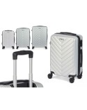 Set of suitcases Light grey 3 Pieces