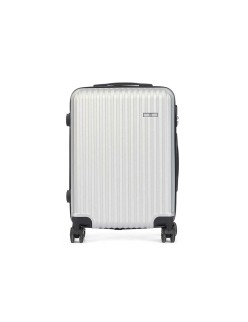 Cabin suitcase Light grey 38 x 57 x 23 cm Stripes