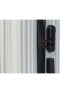 Cabin suitcase Light grey 38 x 57 x 23 cm Stripes