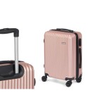 Conjunto de malas Cor de Rosa Riscas 3 Peças