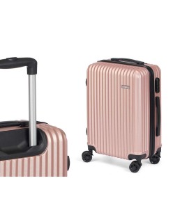 Set di valigie Rosa Righe 3 Pezzi