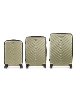 Set of suitcases Green 3 Pieces