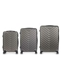 Set of suitcases Dark grey 3 Pieces