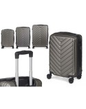 Set of suitcases Dark grey 3 Pieces