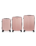Set of suitcases Pink 3 Pieces