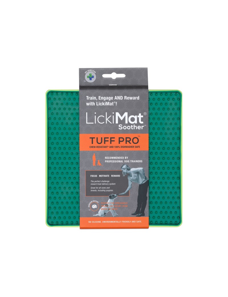 Mangeoire pour chiens Lickimat Vert polypropylène TPR