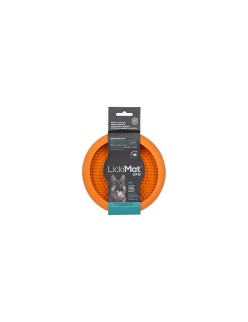 Futternapf für Hunde Lickimat Orange Gummi Moderne
