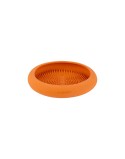 Dog Feeder Lickimat Orange Rubber Modern