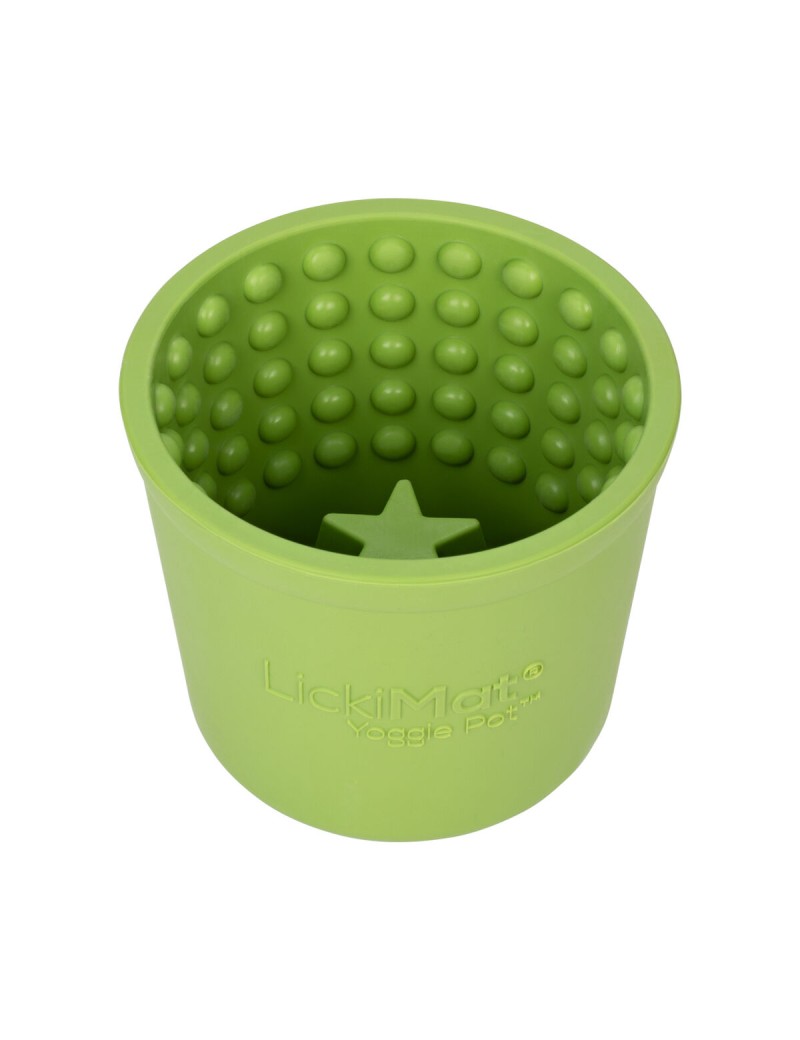 Mangeoire pour chiens Lickimat Vert Caoutchouc