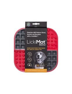 Ciotola per cani Lickimat polipropilene TPR Rosso
