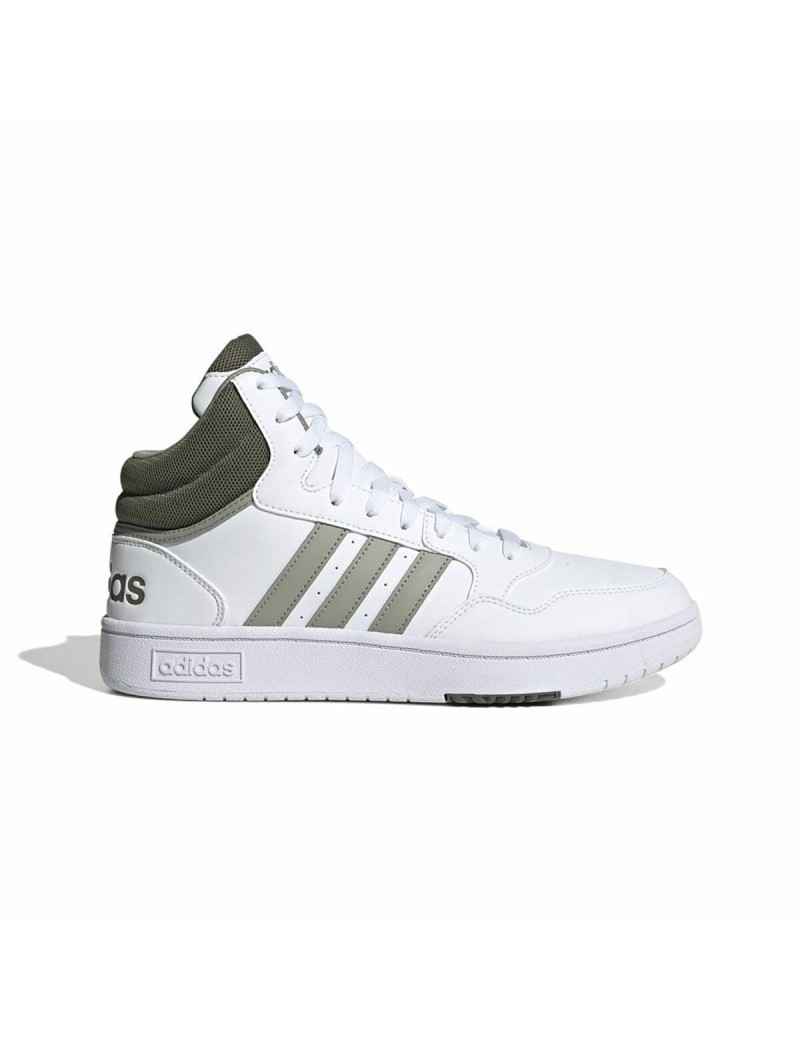 Basketballschuhe für Erwachsene Adidas Hoops 3.0 Mid Weiß