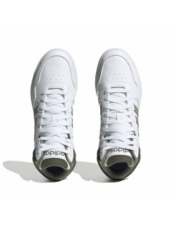 Basketballschuhe für Erwachsene Adidas Hoops 3.0 Mid Weiß