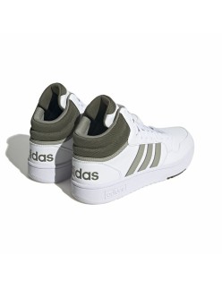 Basketballschuhe für Erwachsene Adidas Hoops 3.0 Mid Weiß