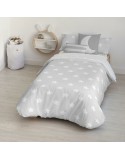 Bettdeckenbezug Kids&Cotton Runar Grau 155 x 220 cm