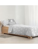 Bettdeckenbezug Kids&Cotton Runar Grau 155 x 220 cm