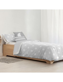Bettdeckenbezug Kids&Cotton Runar Grau 155 x 220 cm