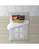 Copripiumino Harry Potter Hogwarts Shields Multicolore 175 Fili 260 x 240 cm Osimano