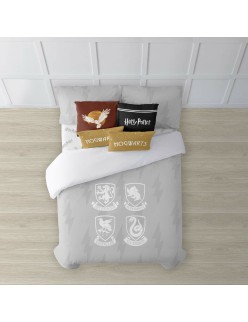 Bettdeckenbezug Harry Potter Hogwarts Shields Bunt 175 Fäden 260 x 240 cm King size