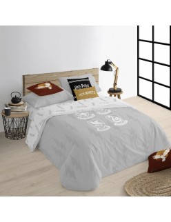 Housse de Couette Harry Potter Hogwarts Shields Multicouleur 175 Fils 260 x 240 cm Lit king size