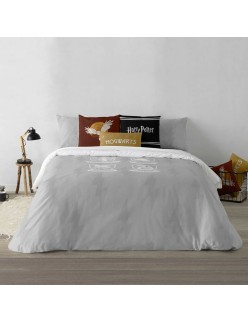 Housse de Couette Harry Potter Hogwarts Shields Multicouleur 175 Fils 260 x 240 cm Lit king size