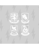 Copripiumino Harry Potter Hogwarts Shields Multicolore 175 Fili 260 x 240 cm Osimano