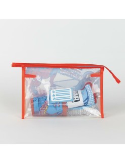Set da Bagno da Viaggio per Bambini The Avengers Azzurro 23 x 15 x 8 cm 4 Pezzi