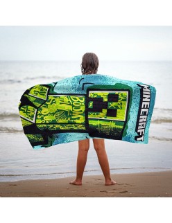 Beach Towel Minecraft Green 70 x 140 cm